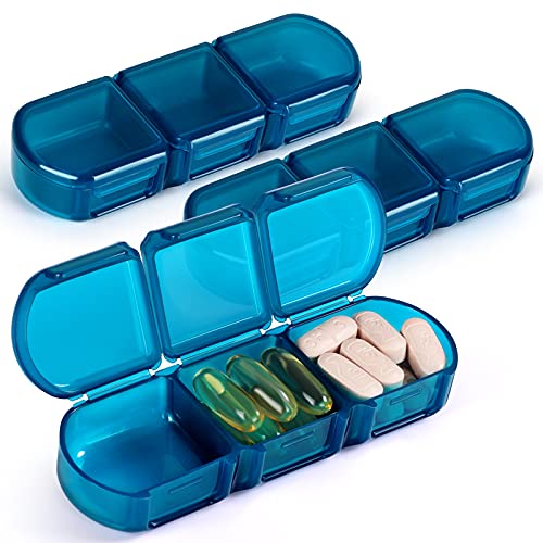 3-Pack Mini Pocket Pill Case for Travel