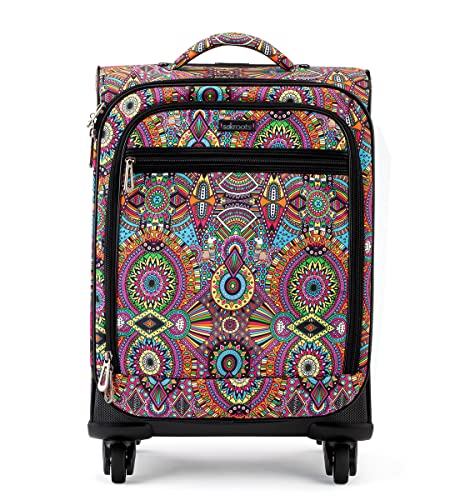 Sakroots Sustainable Rainbow Wanderlust Carry-On Roller Suitcase