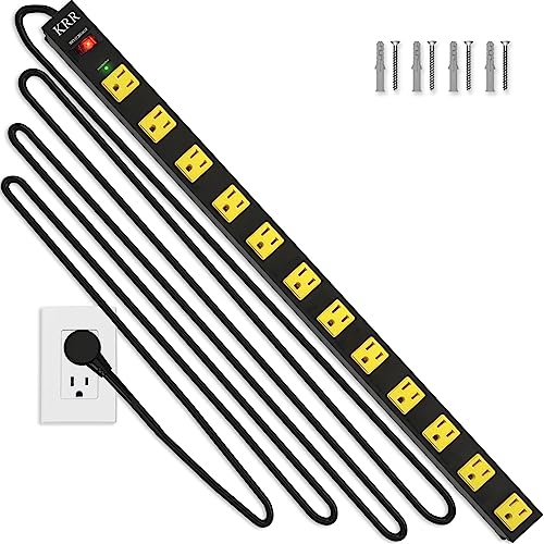 KRR Heavy Duty Power Strip Surge Protector