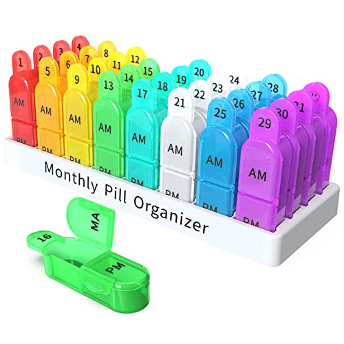 Monthly Pill Organizer - 31 Day Pill Box