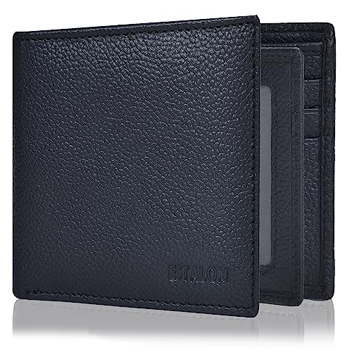 ESTALON Black Leather Wallet For Men