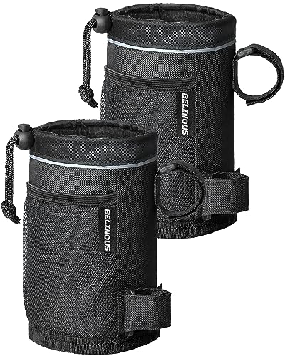 Bike Cup Holder with Extra Storage, 2 Pack