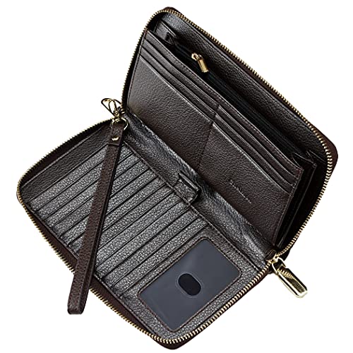 Chelmon Womens Wallet Leather RFID Blocking Purse Credit Card Clutch