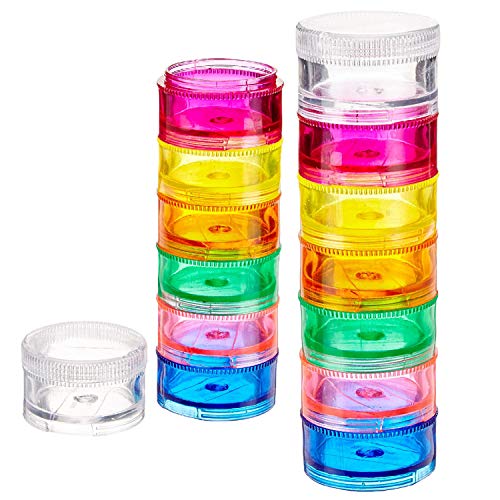 Stackable Pill Organizer Tower Box: Convenient and Durable Travel Companion