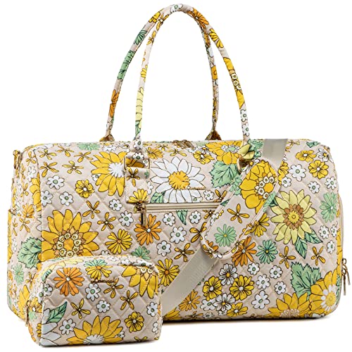 LOVEVOOK Floral Travel Duffle Bag