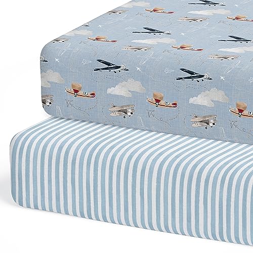 Sorrel + Fern Travel-Themed Crib Sheets - Soft and Durable