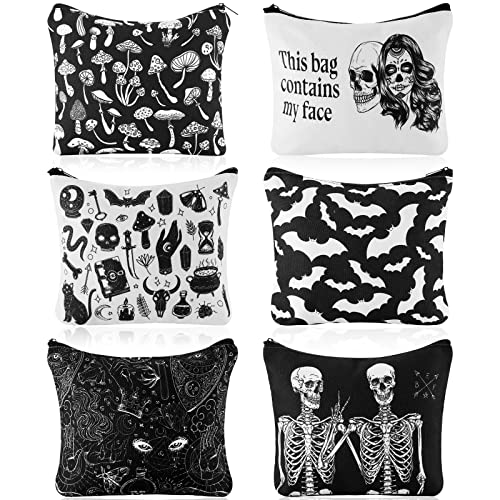 Amylove Goth Makeup Bag - Spooky and Stylish Travel Accessory