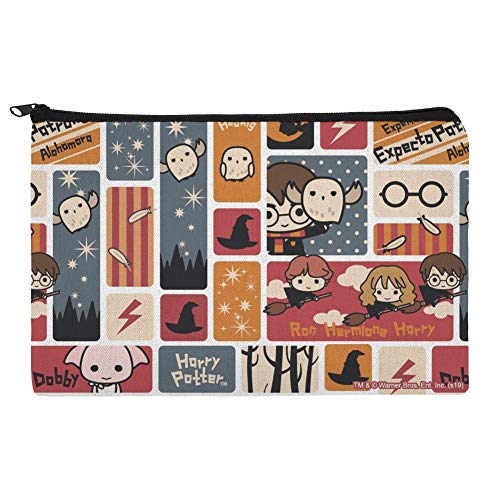 Harry Potter Cute Chibi Pattern Makeup Bag