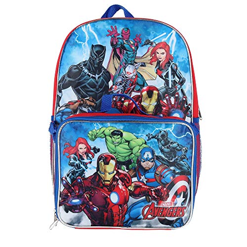 Marvel Avengers 16" Backpack With Detachable Matching Lunch Box