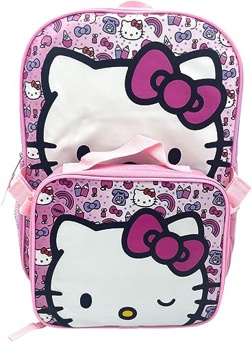 Kid's Hello Kitty Backpack With Lunch Box Combo Set
