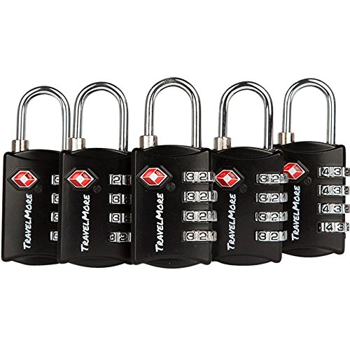 TSA Luggage Locks - Heavy Duty Set Your Own Padlocks