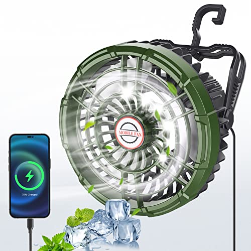 Portable Camping Fan with LED Lantern Portable Camping Fan with LED Lantern