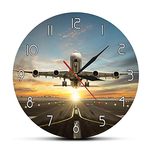 Geeky Days Commercial Jetliner Wall Clock Geeky Days Commercial Jetliner Wall Clock
