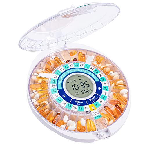 Windtrace Monthly Pill Dispenser with Alarm & Light