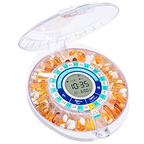 Windtrace Monthly Pill Dispenser with Alarm & Light