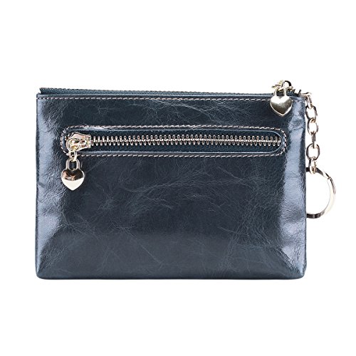 Itslife Triple Zipper Leather Coin Purse