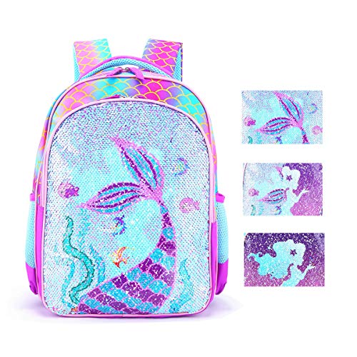 Mermaid Sequin School Backpack