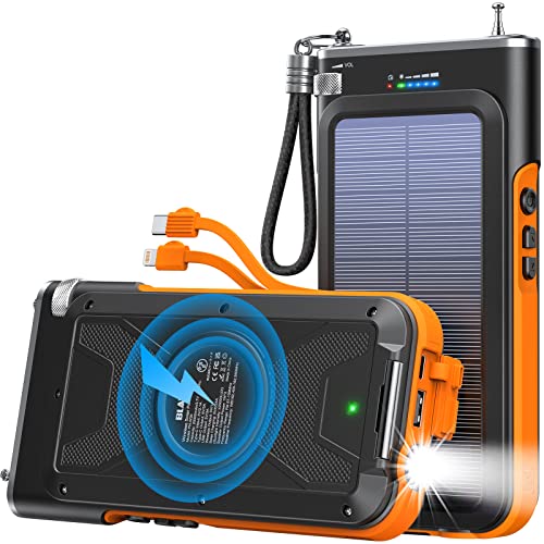 BLAVOR Solar Power Bank with FM Radio