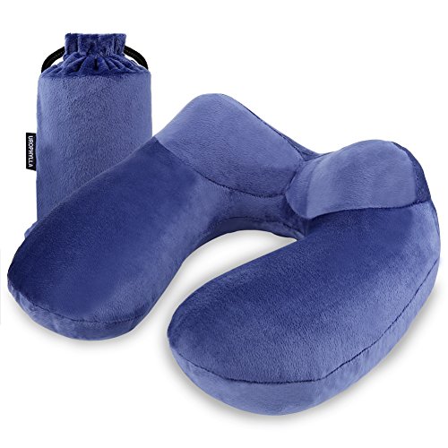 Urophylla Velvet Inflatable Travel Pillow