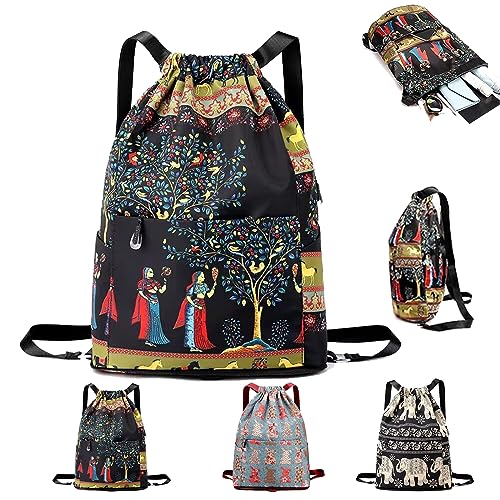 RJDJ Drawstring Foldable Travel Backpack