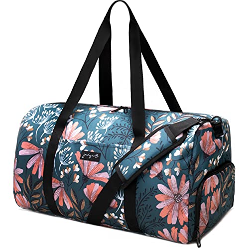 Jadyn B Women's Duffel/Weekender Bag with Shoe Pocket