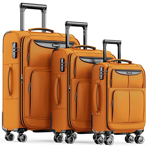 SHOWKOO 3 Piece Softside Luggage Sets: Stylish and Durable
