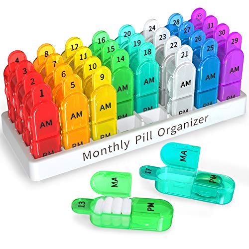 30 Day Pill Box Organizer for Travel