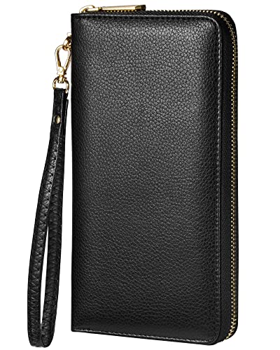 Chelmon Womens Wallet Leather RFID Blocking Purse