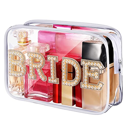 LEIFIDE Bride Clear Makeup Bag