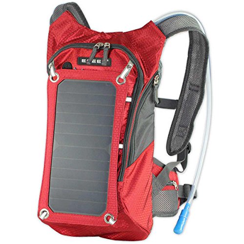 Solar Backpack with Charger & Bladder Bag