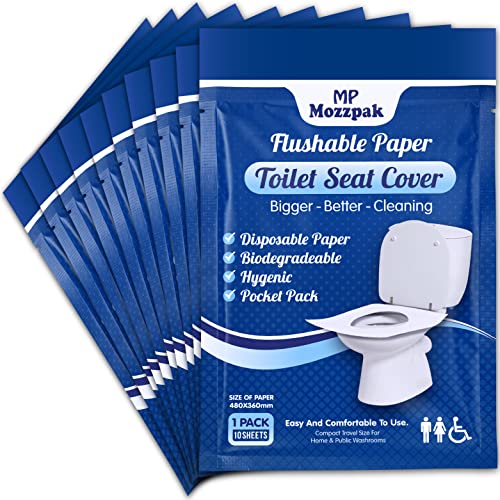 MP MOZZPAK Disposable Toilet Seat Covers - Travel Essential Accessory