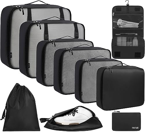 BAGAIL 10 Set Packing Cubes - Travel Accessories Organizer