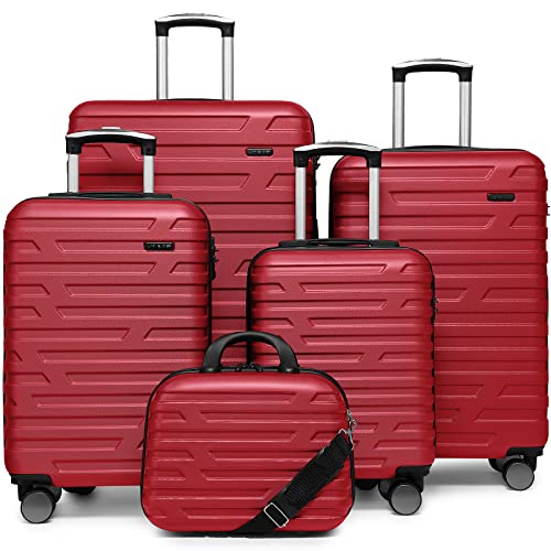 LARVENDER Luggage 5 Piece Sets