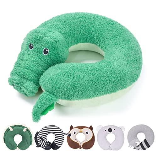 H HOMEWINS Kids Travel Pillow - Soft Neck Head Chin Support Pillow