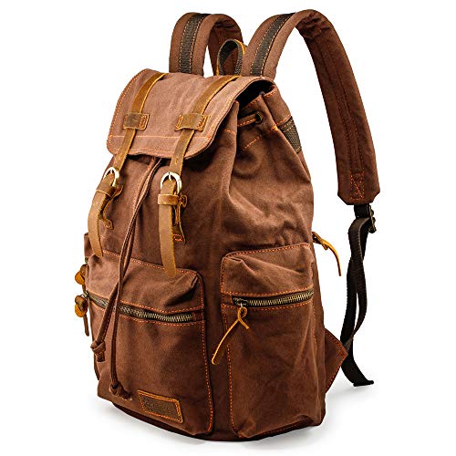 Vintage Canvas Backpack for Men Women