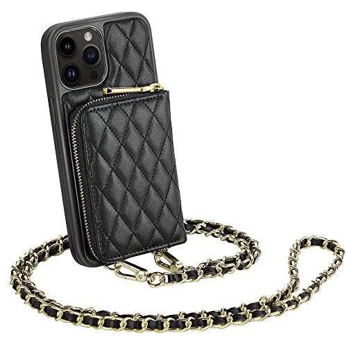 LAMEEKU iPhone 14 Pro Max Wallet Case