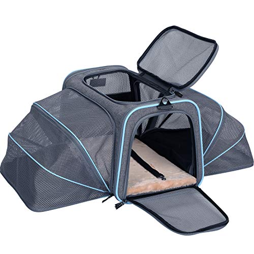 Petsfit Expandable Cat Carriers Small Dog Carrier