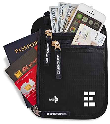 51qEeZ7nHzL. SL500  - 15 Best Passport Neck Wallet for 2023