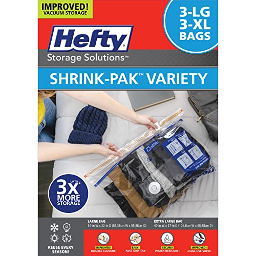 Hefty Shrink-Pak Vacuum Storage Bags