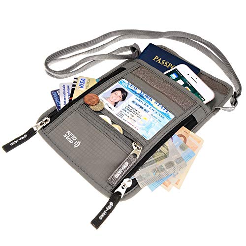51qRIFt0tL. SL500  - 15 Best Passport Neck Wallet for 2023