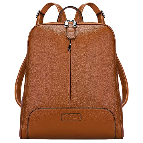 S-ZONE Genuine Leather Backpack Purse
