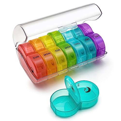 Large 7-Day Weekly Pill Organizer
