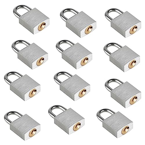 Guliffen Small Aluminum Pad Lock with 2 Keys