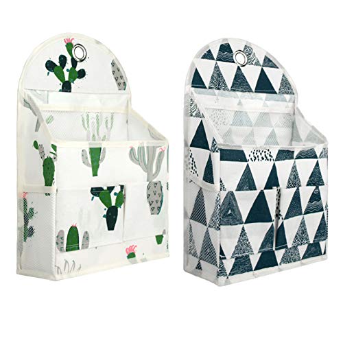 Waterproof Wall Hanging Storage Bag with Pockets - Blue