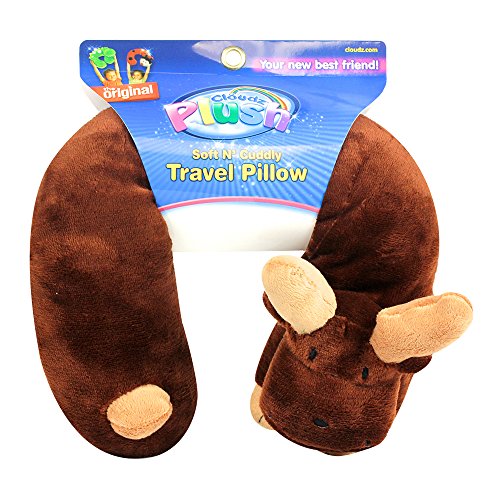 Cloudz Plush Animal Neck Pillows - Moose