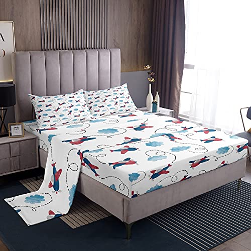 Kids Airplane Bed Sheets Set