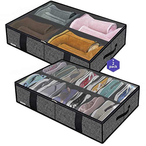 Onlyeasy Under Bed Shoes Storage Bag Organizer