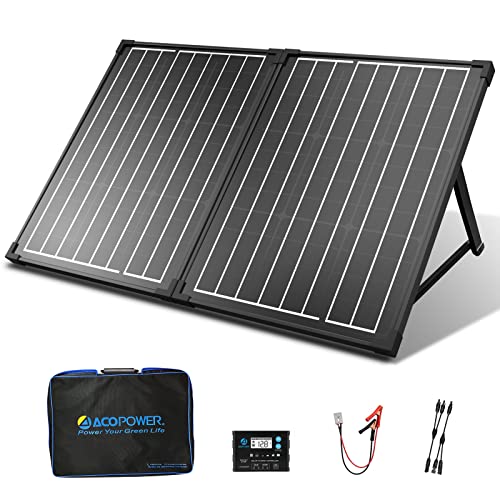 ACOPOWER 100W Portable Solar Panels Kit