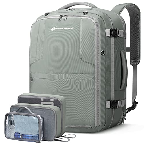 Expandable Travel Backpack with Shoe Bag