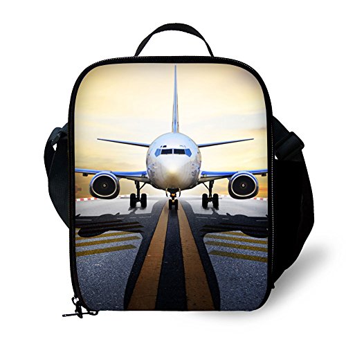 ANYFOCUS Kids Lunch Bag with Airplane Design